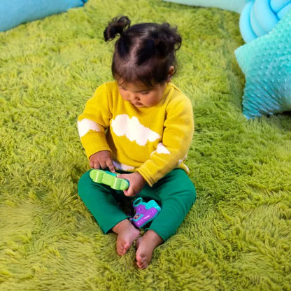 Bright Starts Safari Driver Take Along Toy (Green)