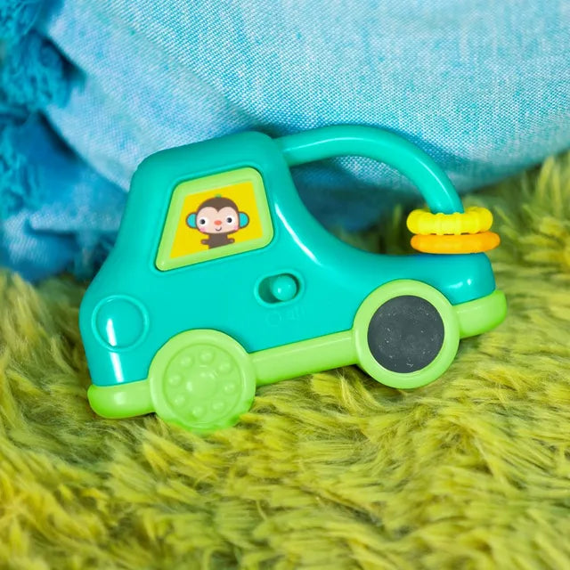 Bright Starts Safari Driver Take Along Toy (Green)