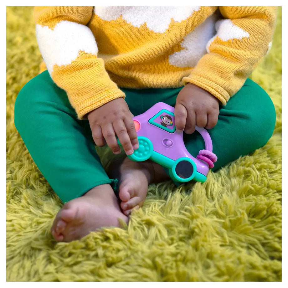 Bright Starts Safari Driver Take Along Toy (Purple)