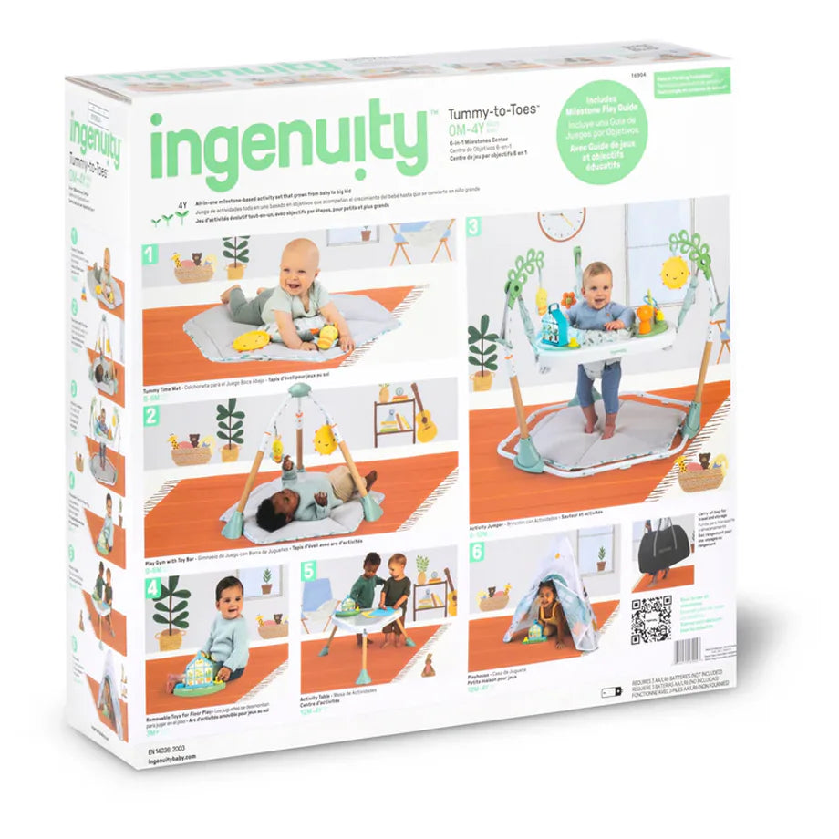 Ingenuity Tummy to Toes 6-in-1 Milestones Center