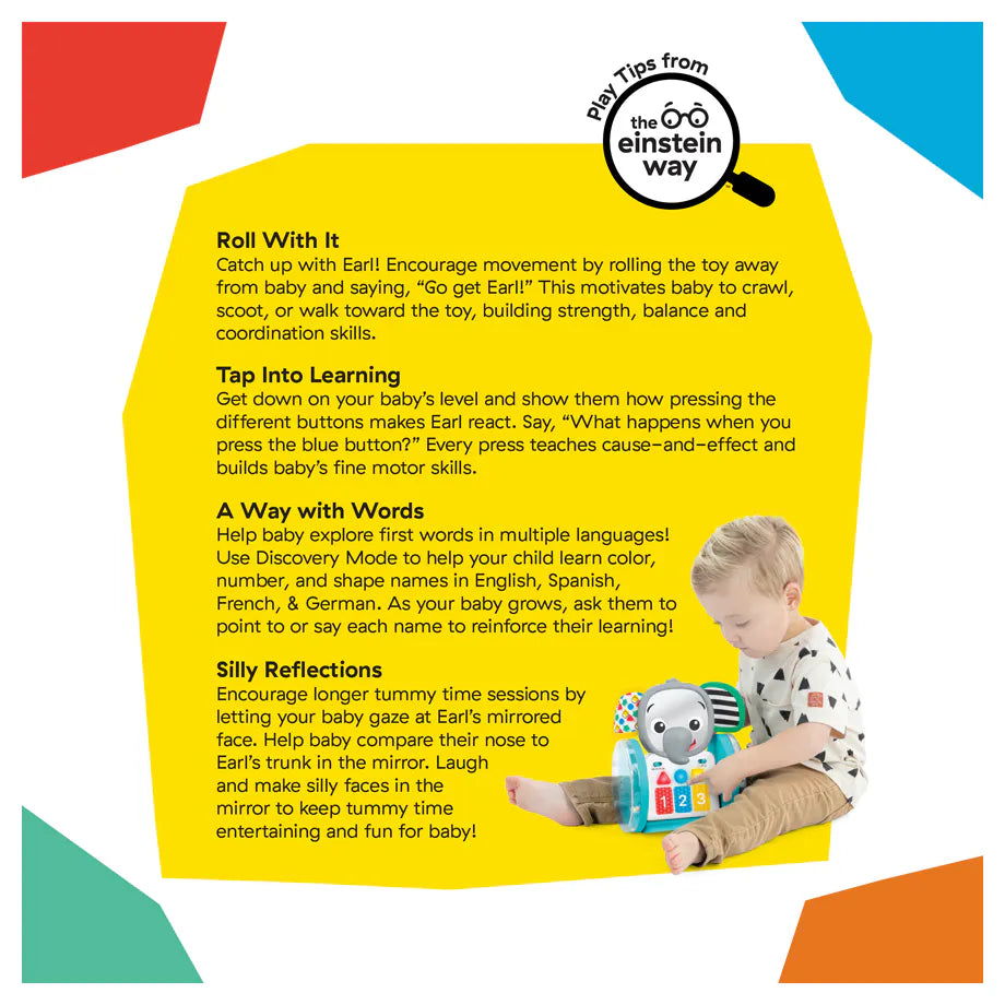 Baby Einstein Chase & Tap Earl Interactive Crawling Toy Baby Einstein Chase & Tap Earl Interactive Crawling Toy