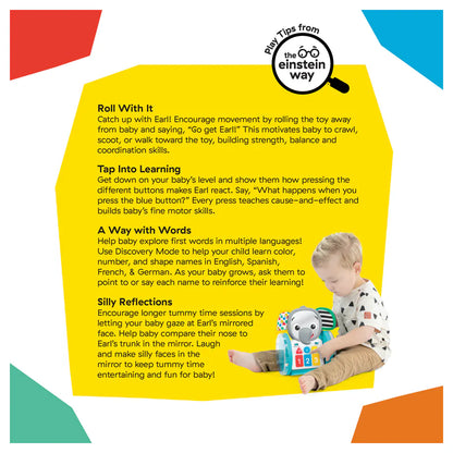 Baby Einstein Chase & Tap Earl Interactive Crawling Toy