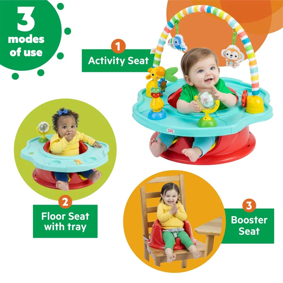 مقعد SuperSeat Playful Paradise 3 في 1 من Bright Starts مقعد SuperSeat Playful Paradise 3 في 1 من Bright Starts