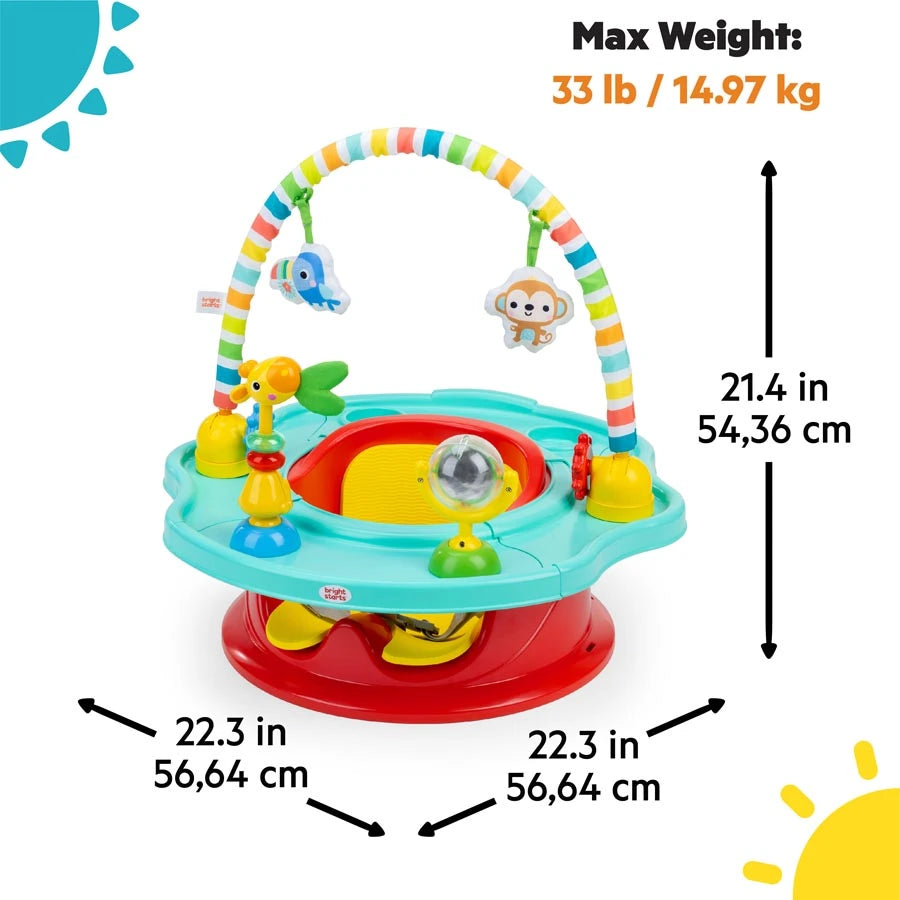 مقعد SuperSeat Playful Paradise 3 في 1 من Bright Starts مقعد SuperSeat Playful Paradise 3 في 1 من Bright Starts