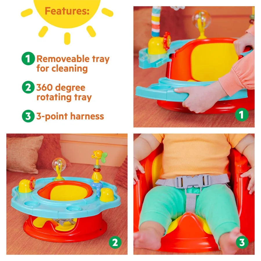 مقعد SuperSeat Playful Paradise 3 في 1 من Bright Starts مقعد SuperSeat Playful Paradise 3 في 1 من Bright Starts