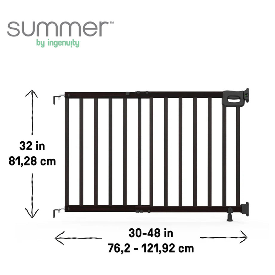 Ingenuity 48" Wide Stairway Safety Gate (Black)