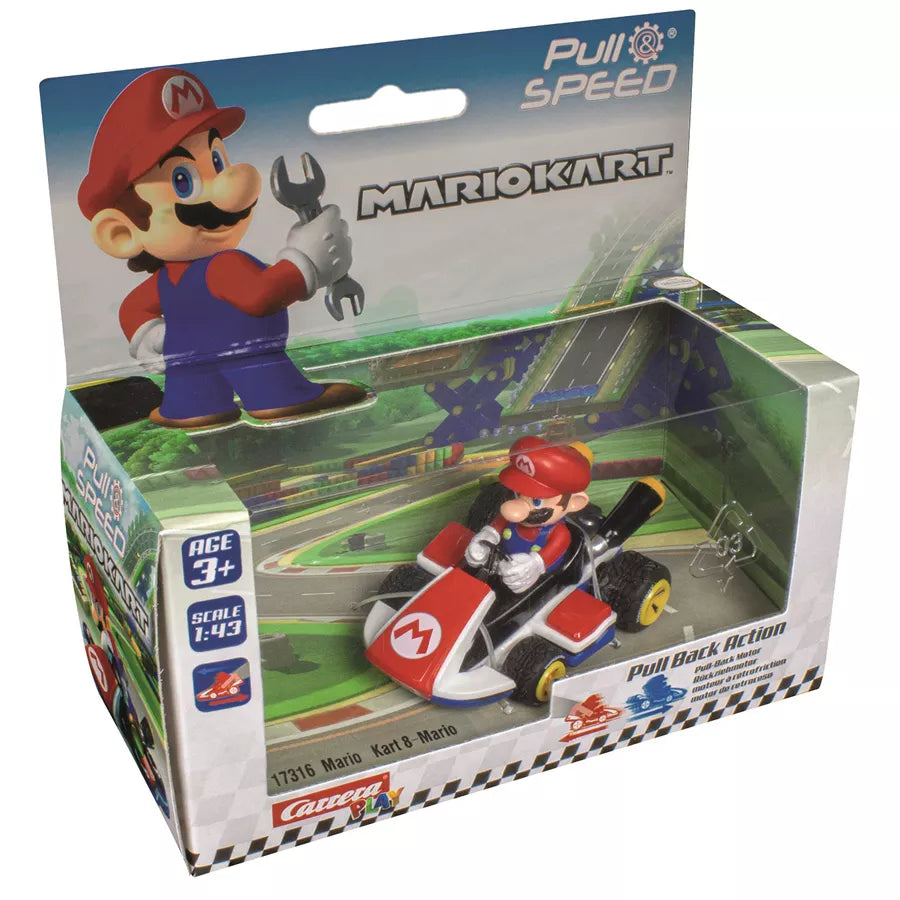 Carrera Pull N Speed Mario Kart Assorted Carrera Pull N Speed Mario Kart Assorted