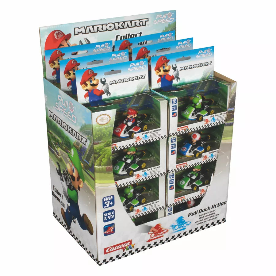 Carrera Pull N Speed Mario Kart Assorted Carrera Pull N Speed Mario Kart Assorted