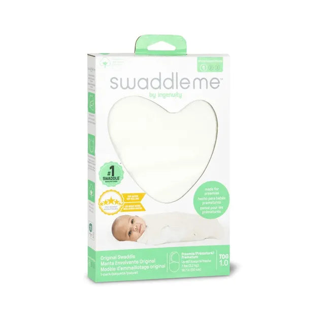 Ingenuity SwaddleMe Muslin Original Swaddle 0-3 Months (Cream)