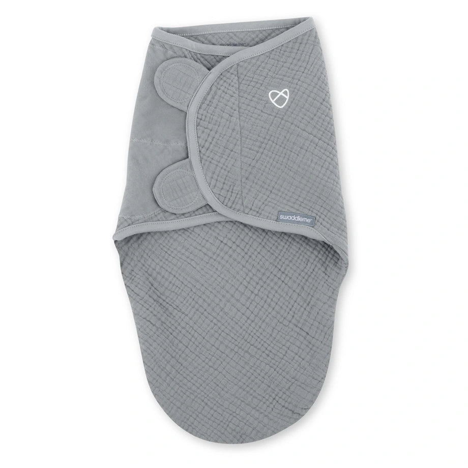 Ingenuity SwaddleMe Muslin Original Swaddle 0-3 Months (Granite)