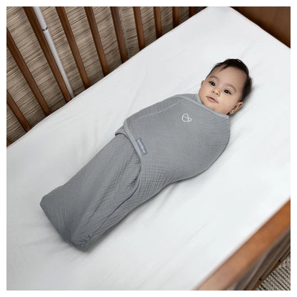 Ingenuity SwaddleMe Muslin Original Swaddle 0-3 Months (Granite)