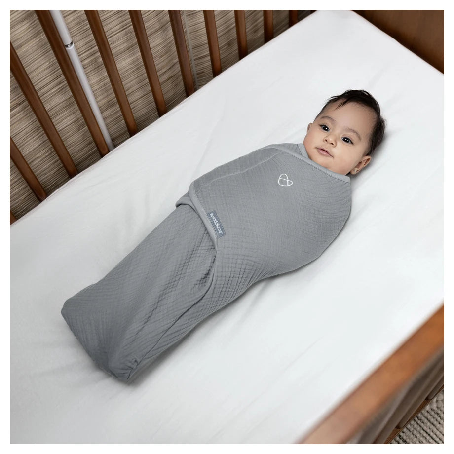 Ingenuity SwaddleMe Muslin Original Swaddle 0-3 Months (Granite)