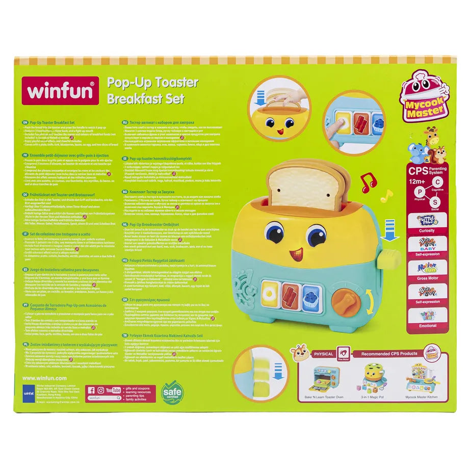 Winfun Pop-Up Toaster Breakfast Set