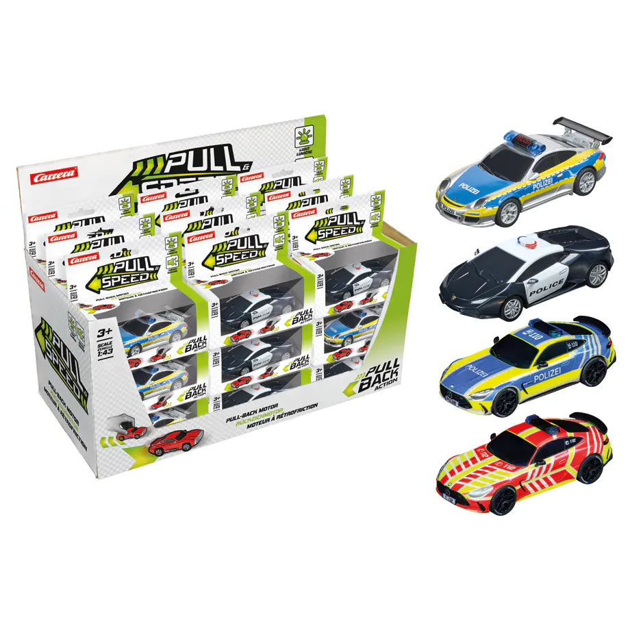 Carrera Pull N Speed Sound & Light Licensed Car 1:43 Scale