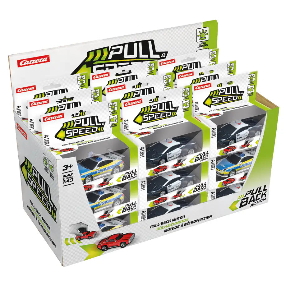 Carrera Pull N Speed Sound & Light Licensed Car 1:43 Scale