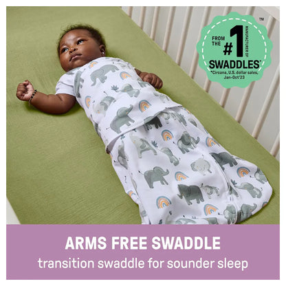 Ingenuity SwaddleMe Arms-Free Convertible Swaddle Dash Lines