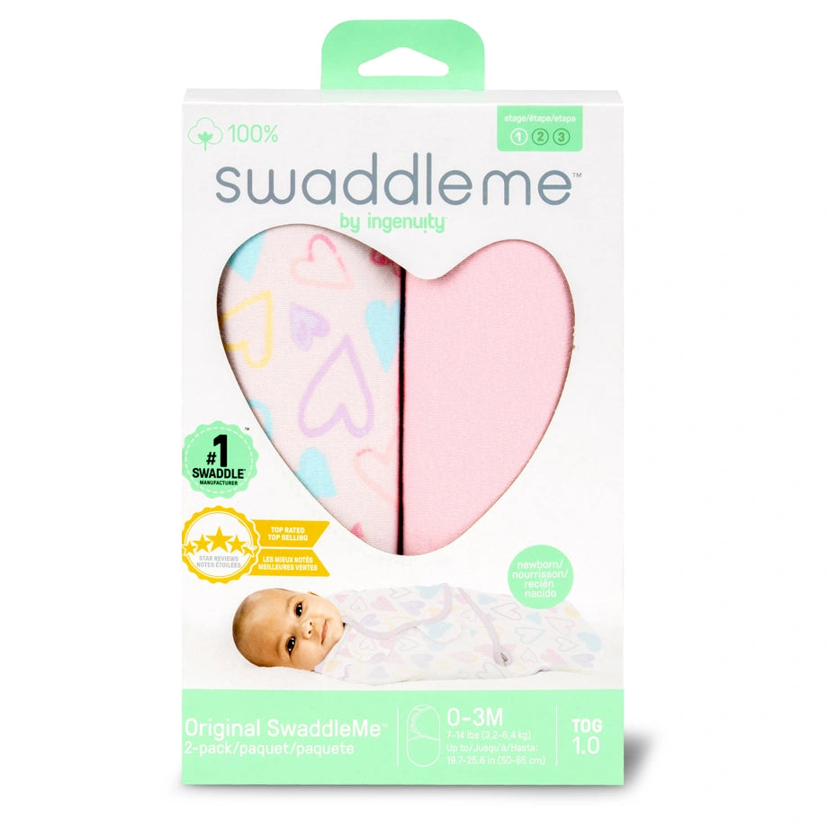 Ingenuity SwaddleMe Original Swaddle (I Heart You)