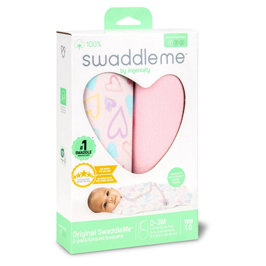 Ingenuity SwaddleMe Original Swaddle (I Heart You)