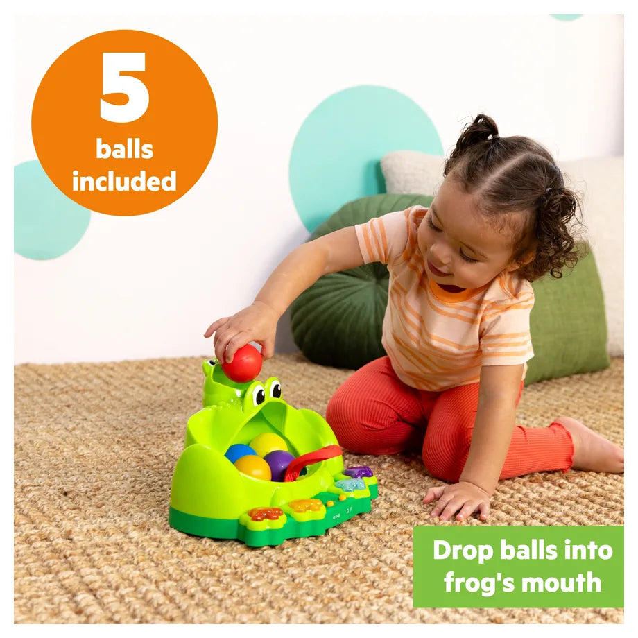 Bright Starts Poppin' Ball Frog Ball Play Toy
