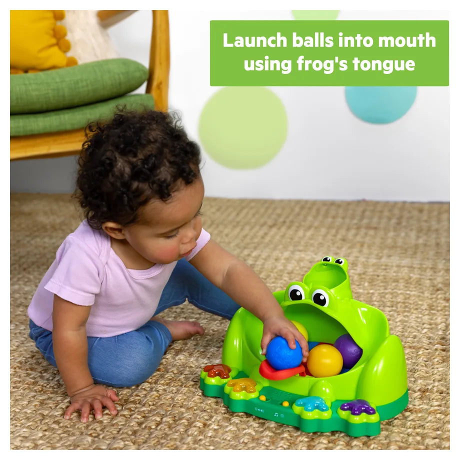 Bright Starts Poppin' Ball Frog Ball Play Toy
