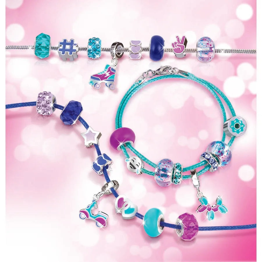 أساور Make It Real Halo Charms باللون الأزرق الحقيقي أساور Make It Real Halo Charms باللون الأزرق الحقيقي