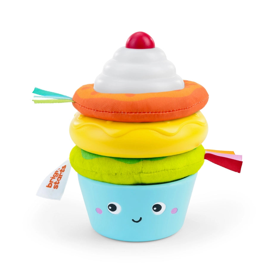 Bright Starts Cupcake Tower Stacking Toy with Teether