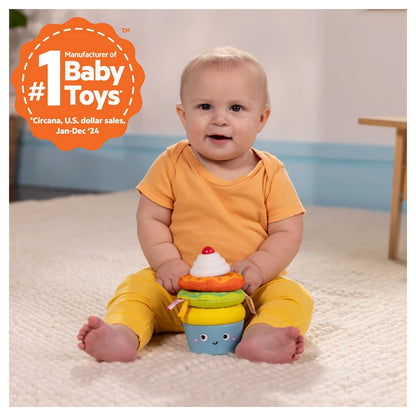 Bright Starts Cupcake Tower Stacking Toy with Teether