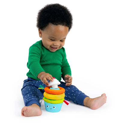 Bright Starts Cupcake Tower Stacking Toy with Teether