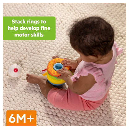 Bright Starts Cupcake Tower Stacking Toy with Teether