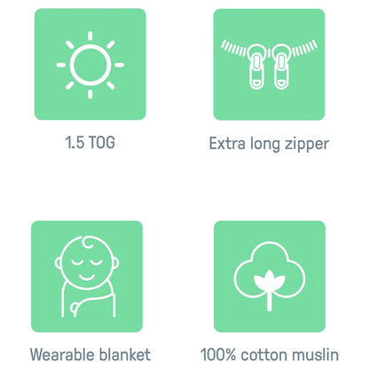 Ingenuity SwaddleMe Muslin Night Sack Sleeper