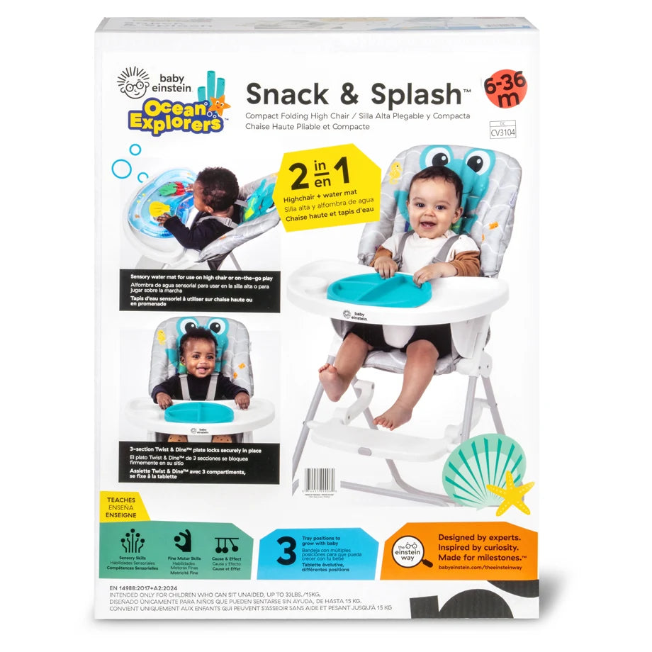 Baby Einstein Snack and Splash Compact Folding High Chair