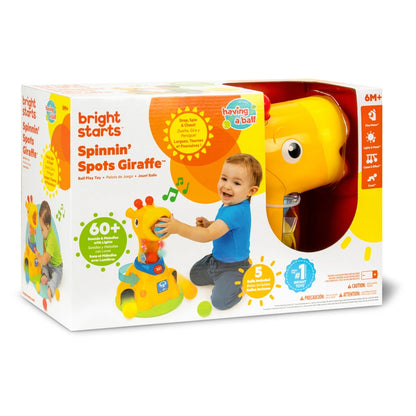 Bright Starts Spinnin’ Spots Giraffe Ball Play Toy