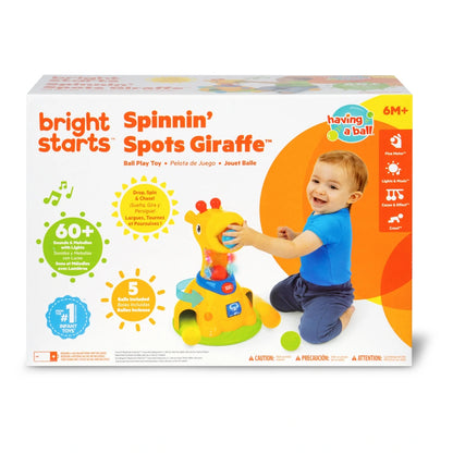 Bright Starts Spinnin’ Spots Giraffe Ball Play Toy