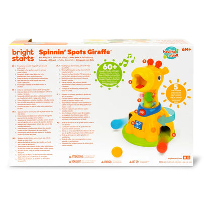 Bright Starts Spinnin’ Spots Giraffe Ball Play Toy