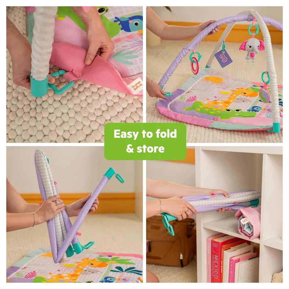 Bright Starts Wild Wiggles Sweet Safari FoldAway Activity Gym