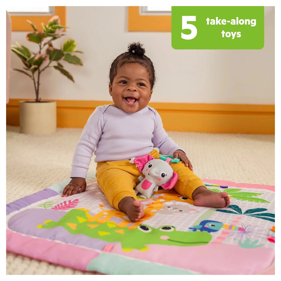 Bright Starts Wild Wiggles Sweet Safari FoldAway Activity Gym