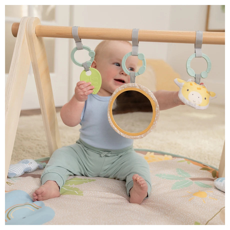 Ingenuity Wonder & Wood Wooden Toy Arch & Play Mat