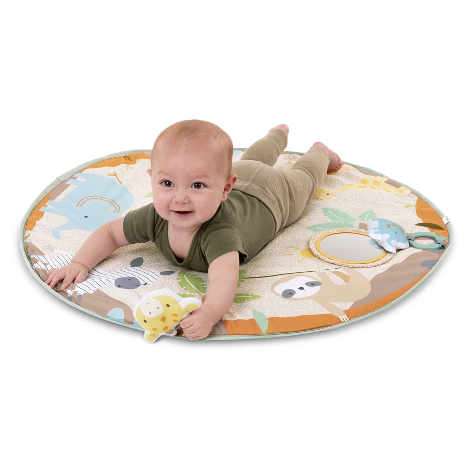 Ingenuity Wonder & Wood Wooden Toy Arch & Play Mat
