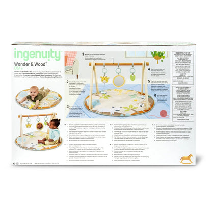 Ingenuity Wonder & Wood Wooden Toy Arch & Play Mat