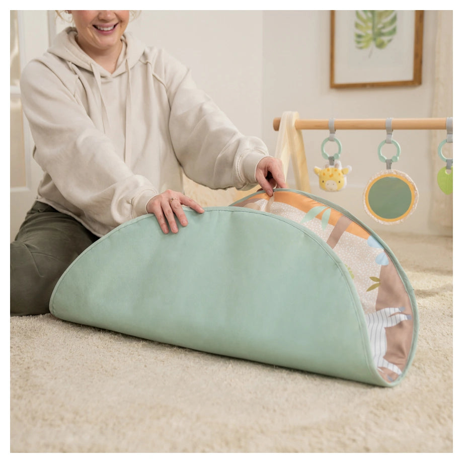 Ingenuity Wonder & Wood Wooden Toy Arch & Play Mat