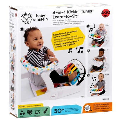 Baby Einstein Tappin' Tunes Learn-to-Sit 4-in-1 Sit-Up Floor Seat