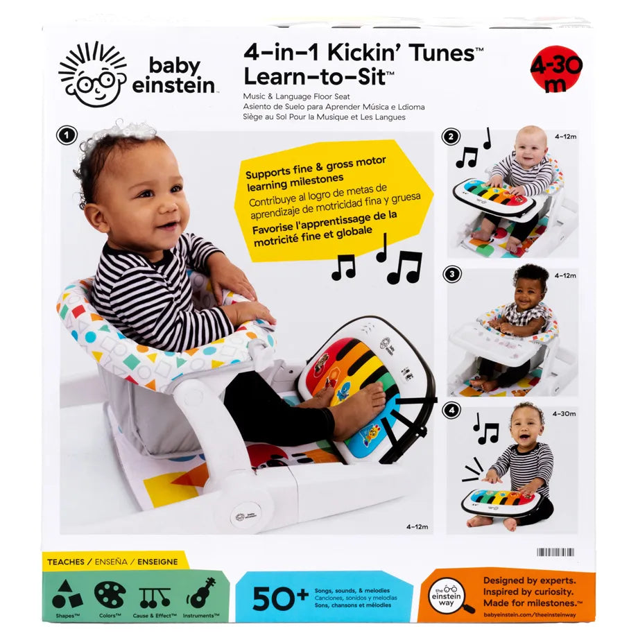 Baby Einstein Tappin' Tunes Learn-to-Sit 4-in-1 Sit-Up Floor Seat