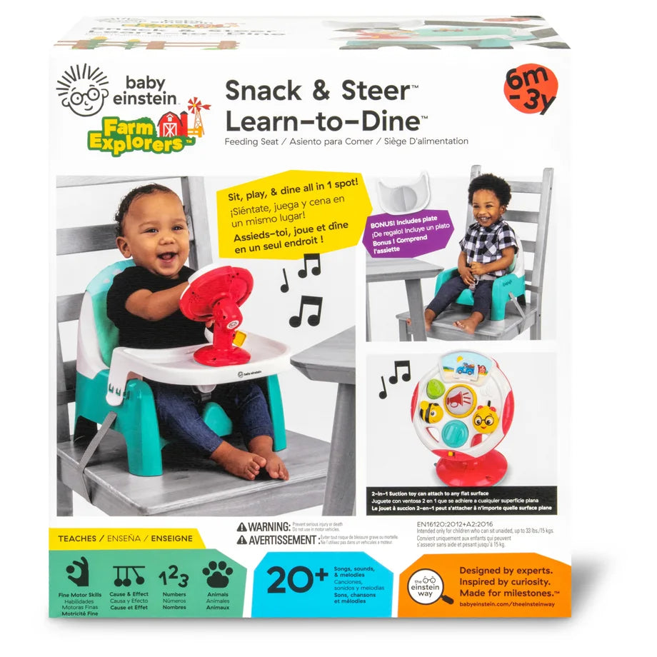 Baby Einstein Snack & Steer Learn-to-Dine Feeding Seat