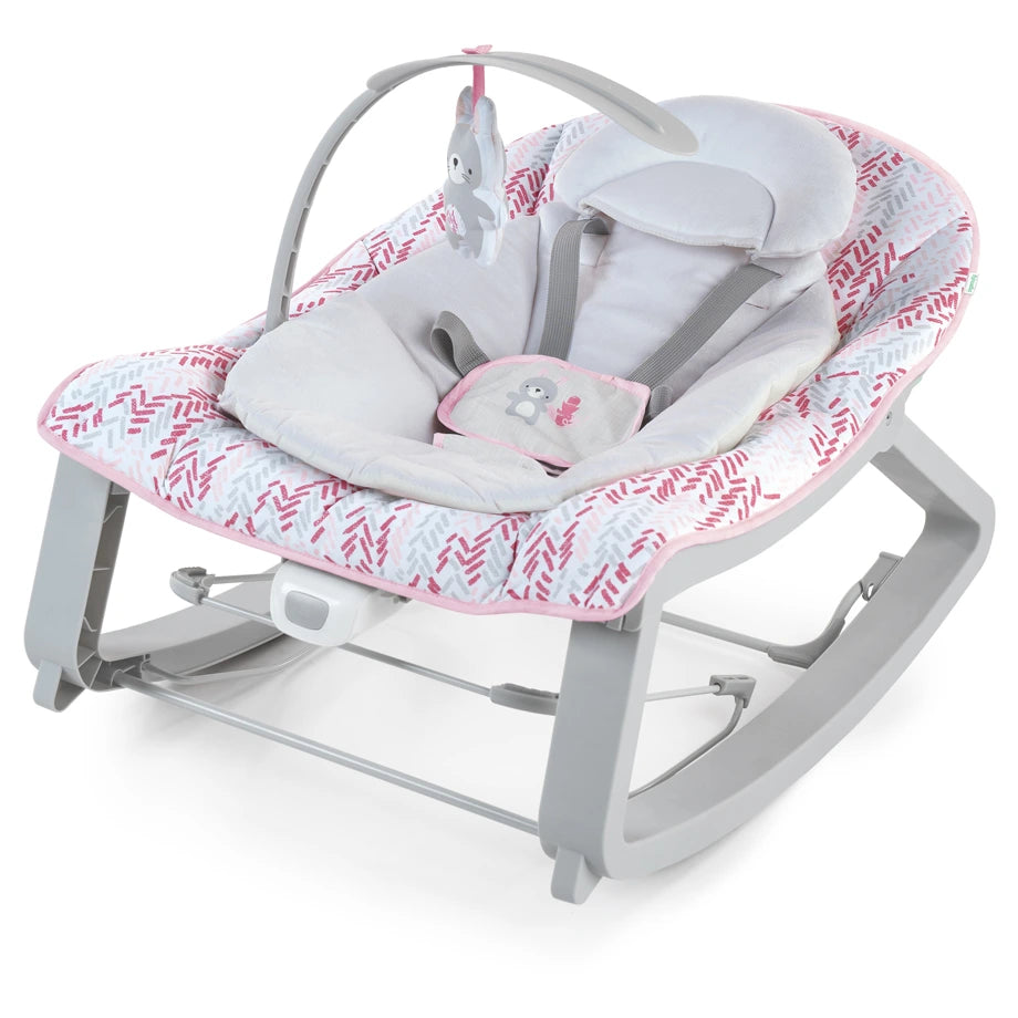 Ingenuity Keep Cozy 3-in-1 Grow with Me Bounce & Rock Seat - Lily