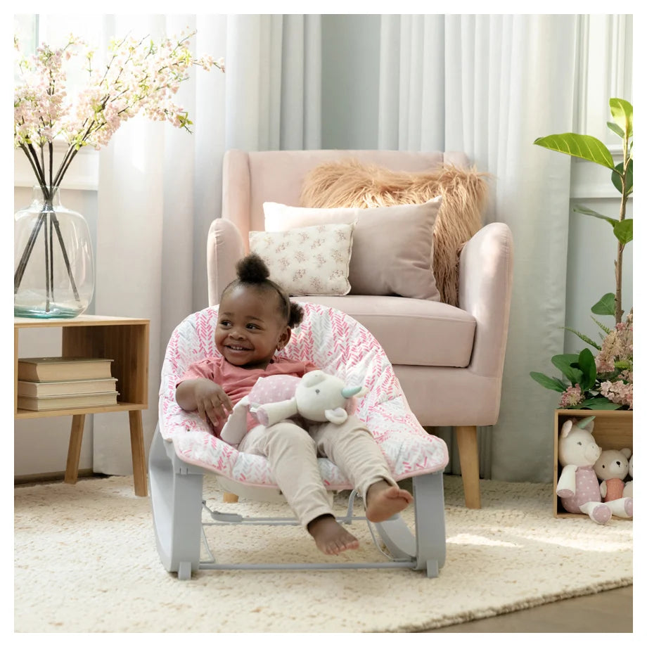 Ingenuity Keep Cozy 3-in-1 Grow with Me Bounce & Rock Seat - Lily