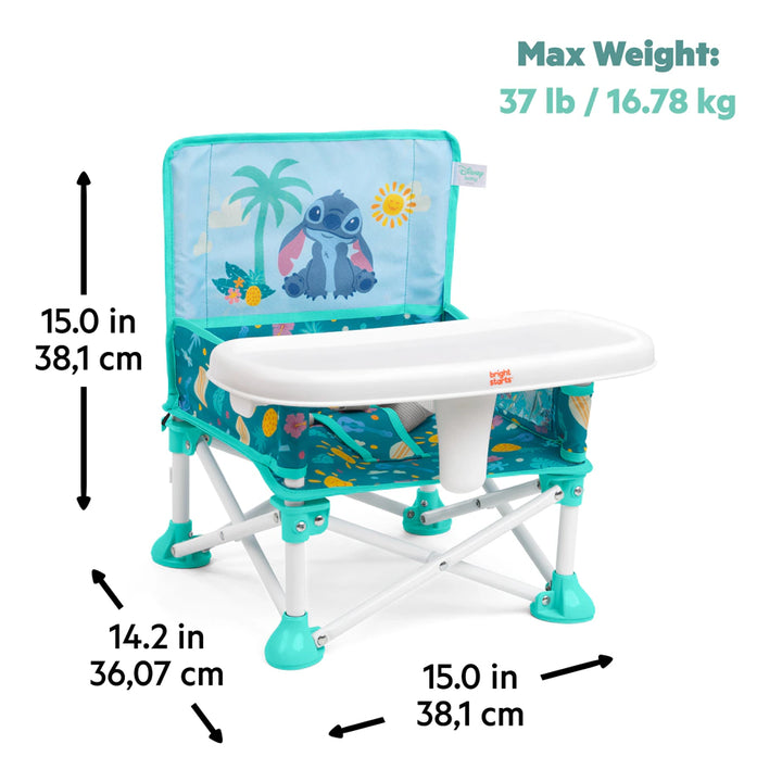 Bright Starts Stitch Pop 'N Sit Portable Booster Seat