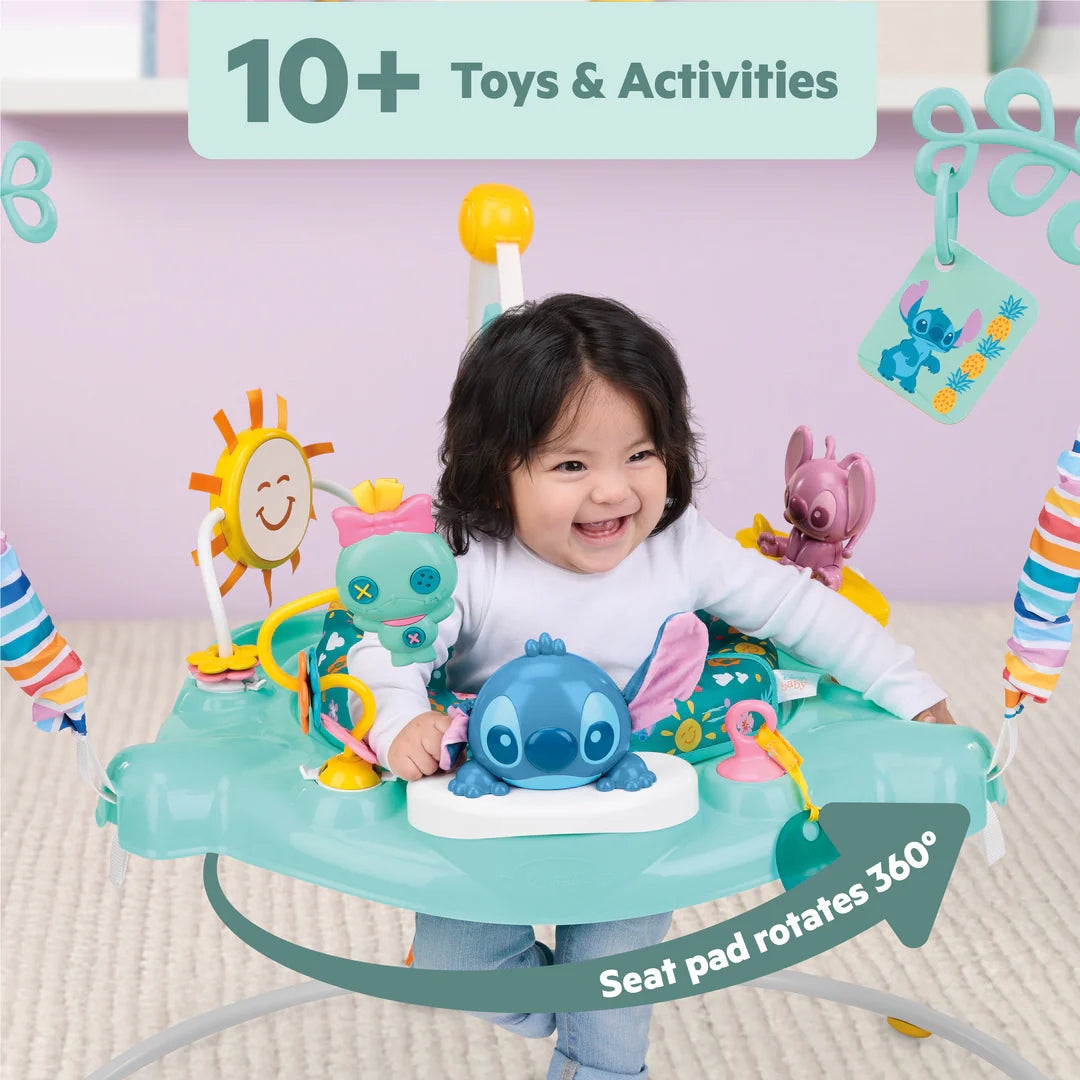 Bright Starts Disney Stitch Little Ohana Baby Activity Jumper