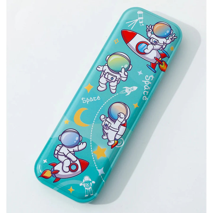 Fab N Funky Stylish Astronaut Kids Stationery Set 12pcs (Green)