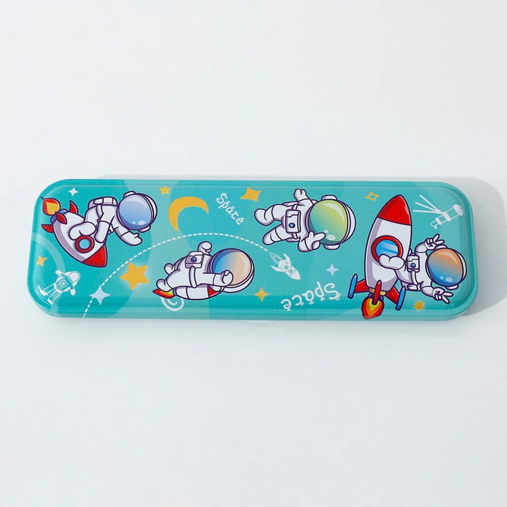 Fab N Funky Stylish Astronaut Kids Stationery Set 12pcs (Green)