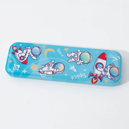 Fab N Funky Stylish Astronaut Kids Stationery Set Light 12pcs (Blue)